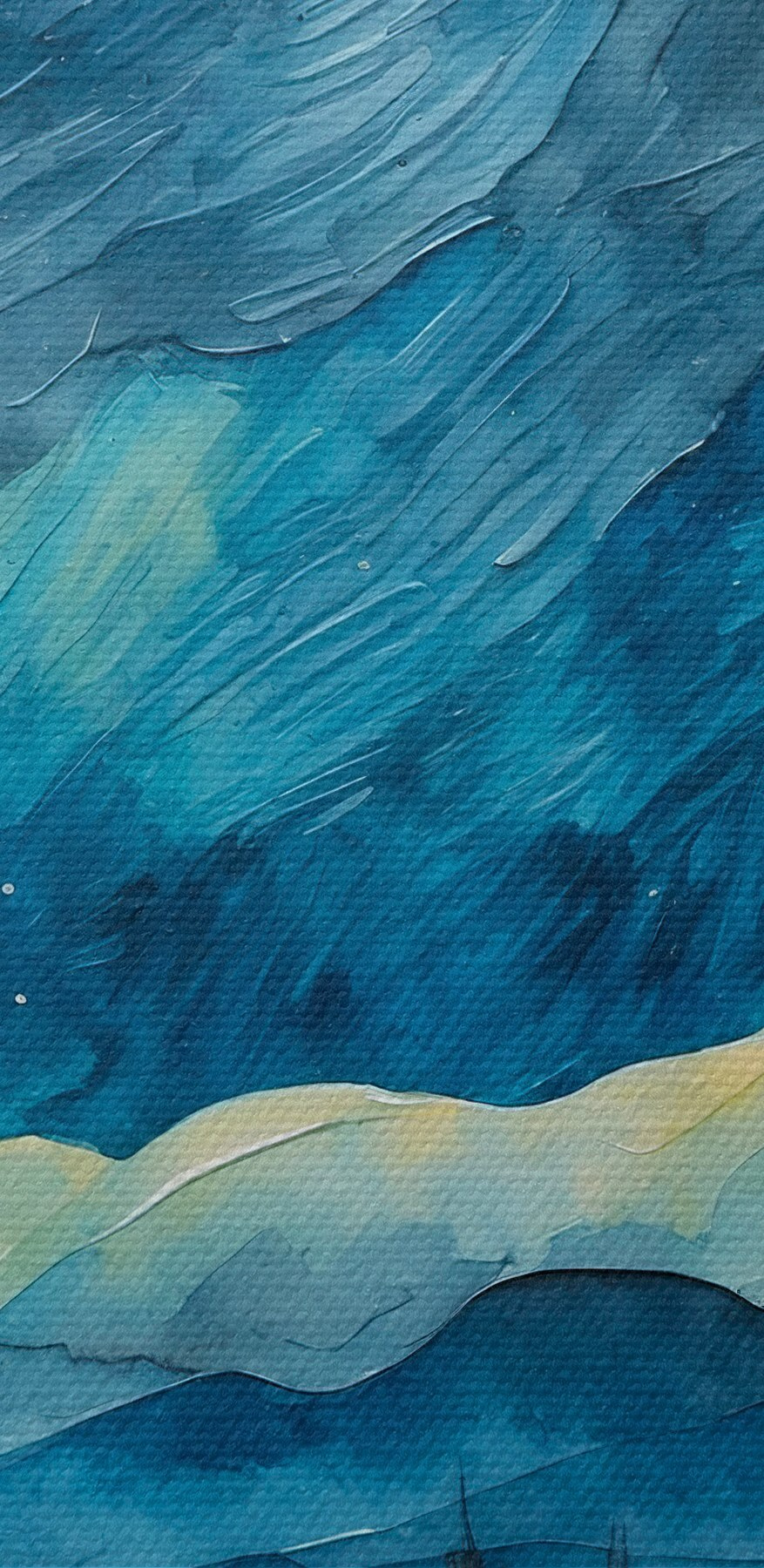 Aquarelle d'une ville la nuit