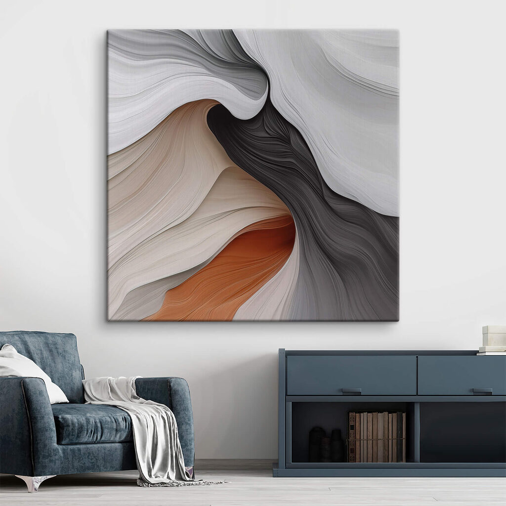 Elegant curves in earthy tones