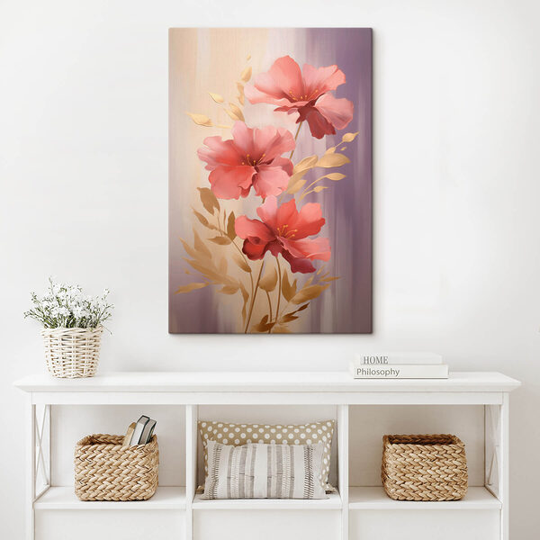 Peinture de fleurs roses Peinture de fleurs roses