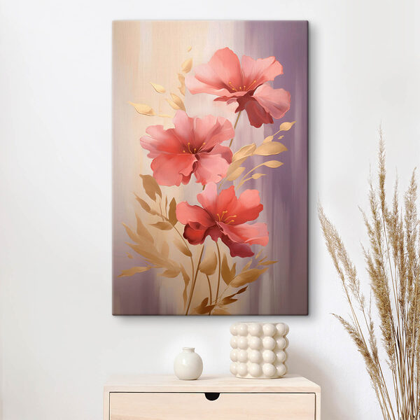 Peinture de fleurs roses Peinture de fleurs roses