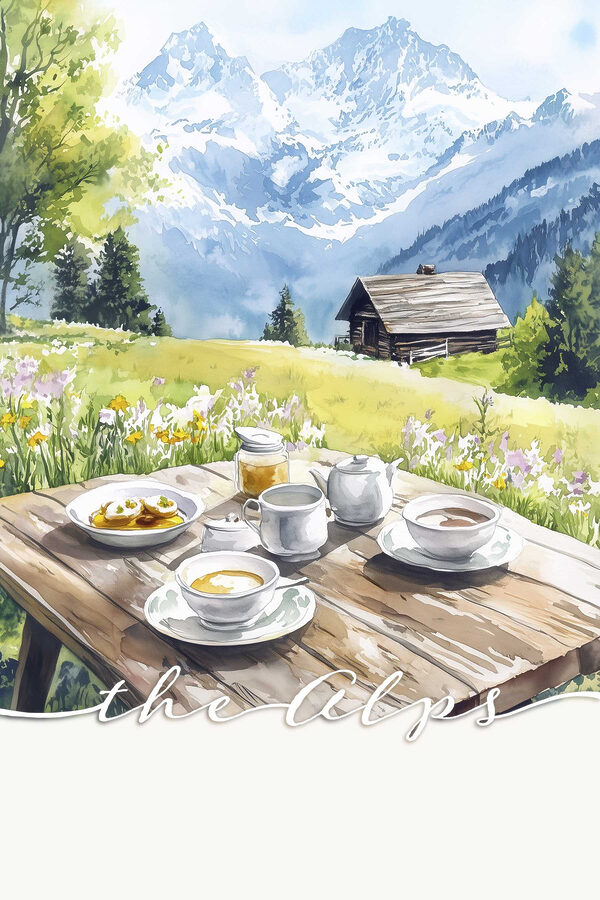 Table avec de la nourriture et une maison en arrière-plan Table avec de la nourriture et une maison en arrière-plan