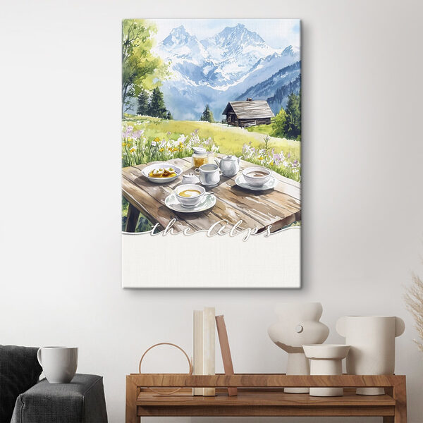 Table avec de la nourriture et une maison en arrière-plan Table avec de la nourriture et une maison en arrière-plan