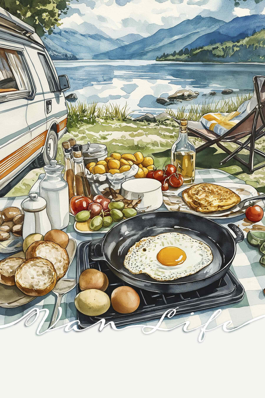 Table avec des aliments et une casserole