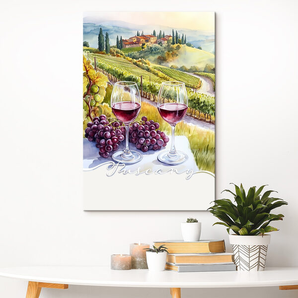 Verres à vin et raisins sur une table Verres à vin et raisins sur une table