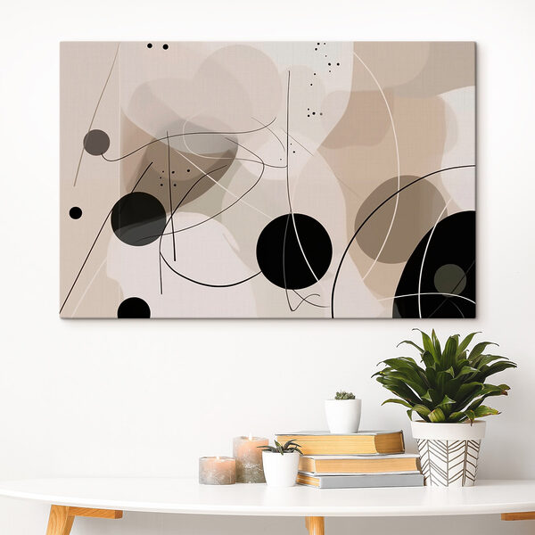 Cercles et lignes en noir et blanc Cercles et lignes en noir et blanc