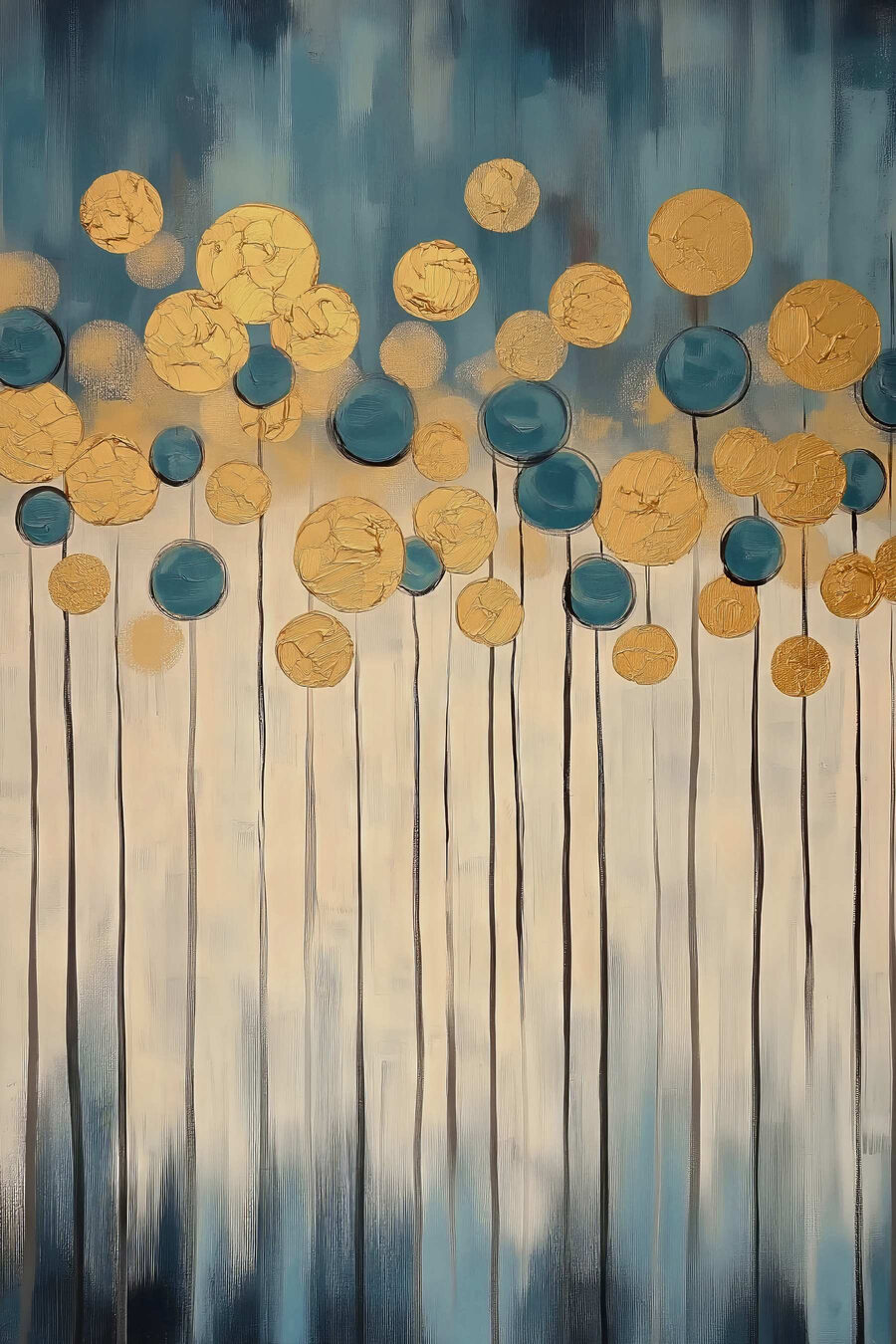 Des cercles vibrants dans des couleurs apaisantes Des cercles vibrants dans des couleurs apaisantes