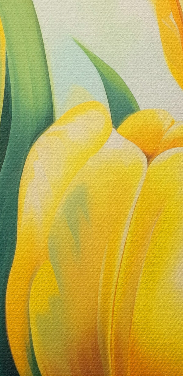 Peinture de tulipes jaunes Peinture de tulipes jaunes