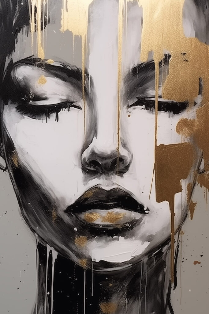 Ethereal beauty in abstract expression