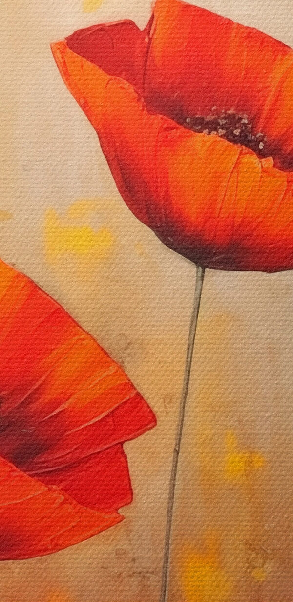 Peinture de fleurs rouges Peinture de fleurs rouges