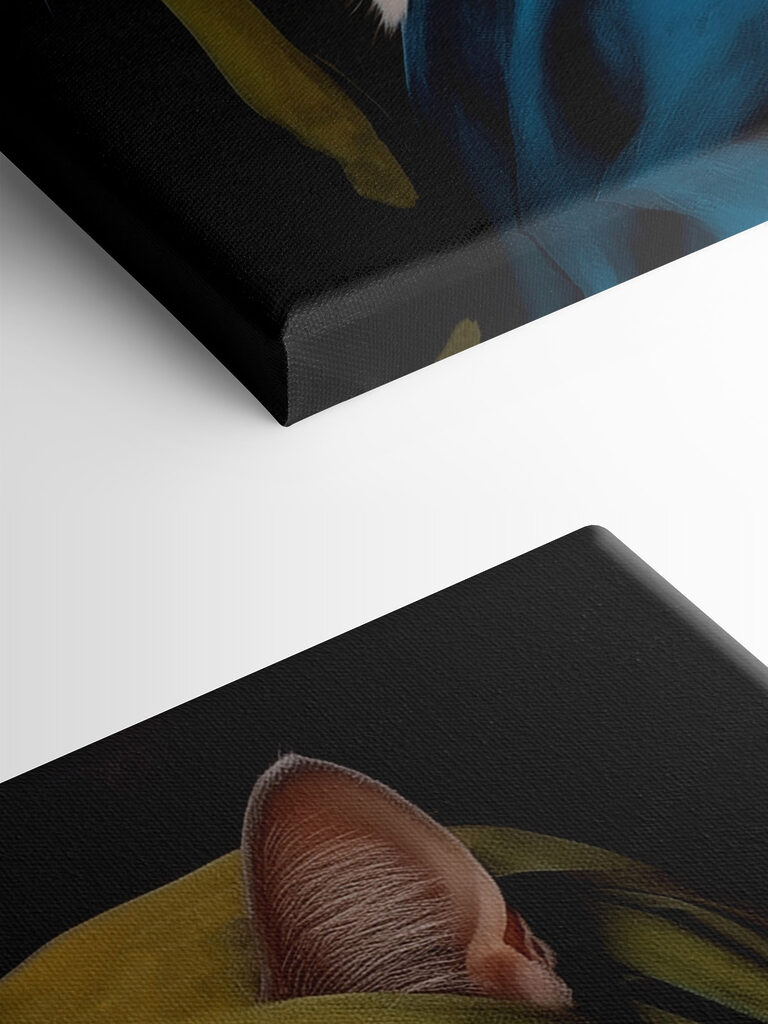 Cat wearing a green hat