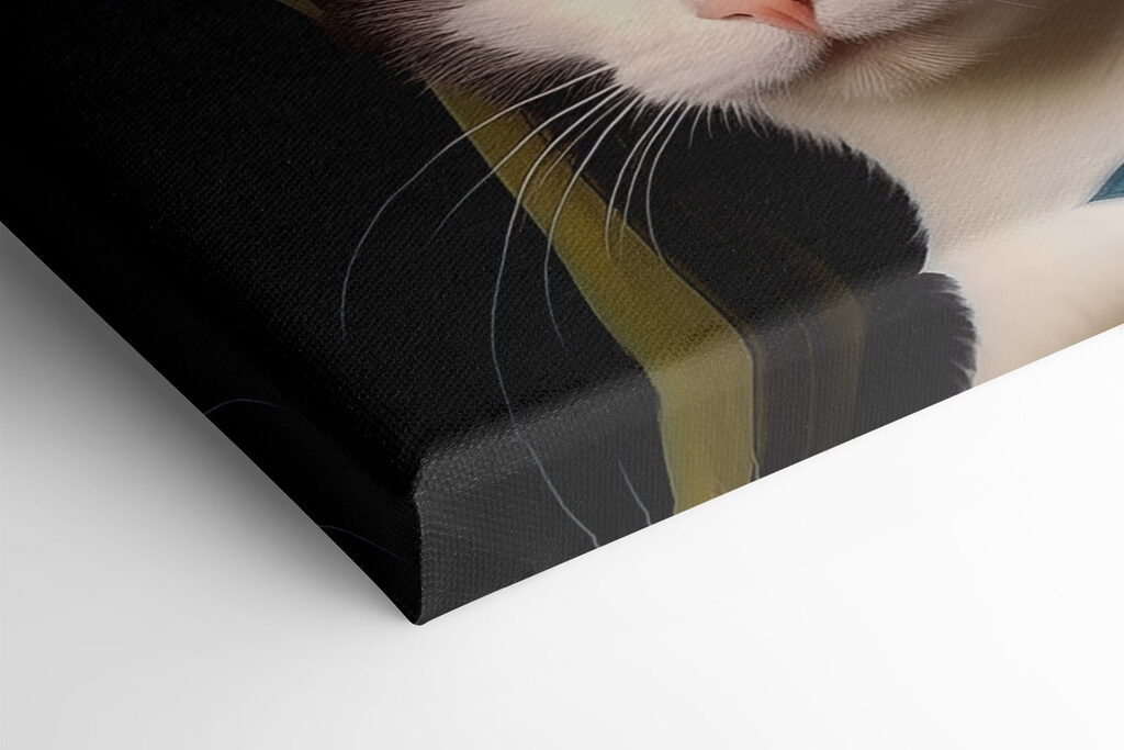 Cat wearing a green hat