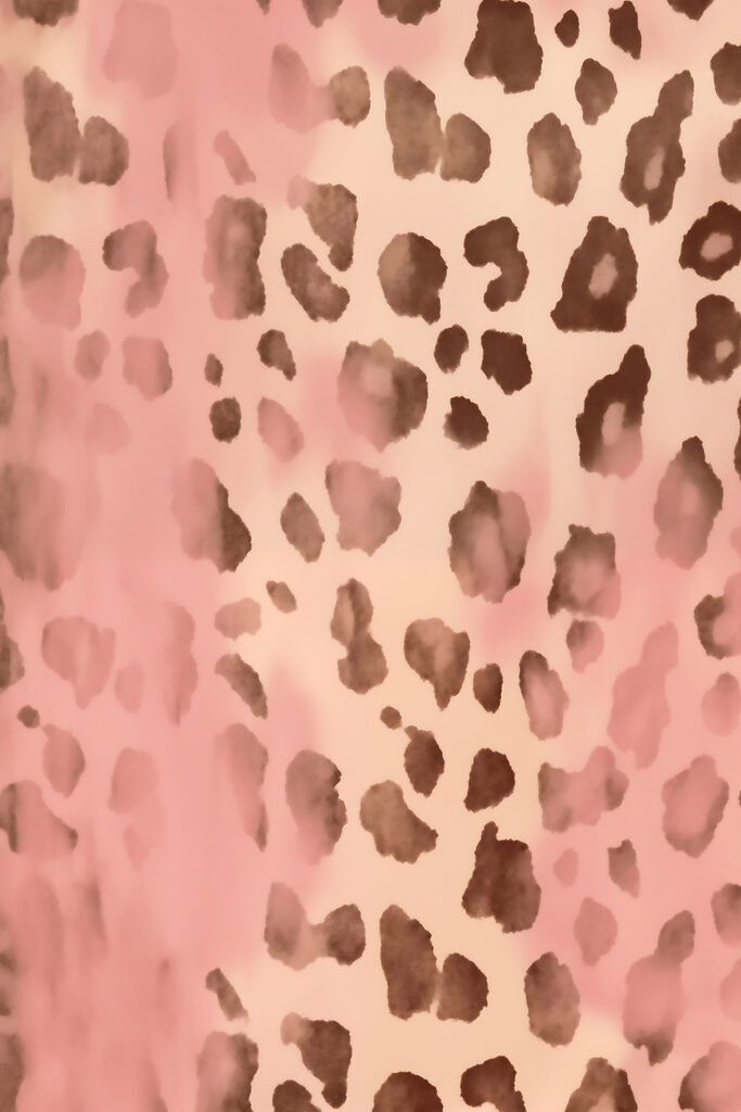 Pink and brown spotted animal skin