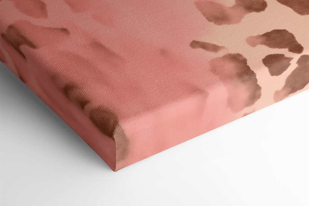 Pink and brown spotted animal skin