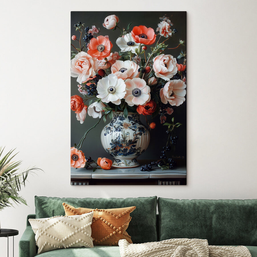 Vase avec des fleurs