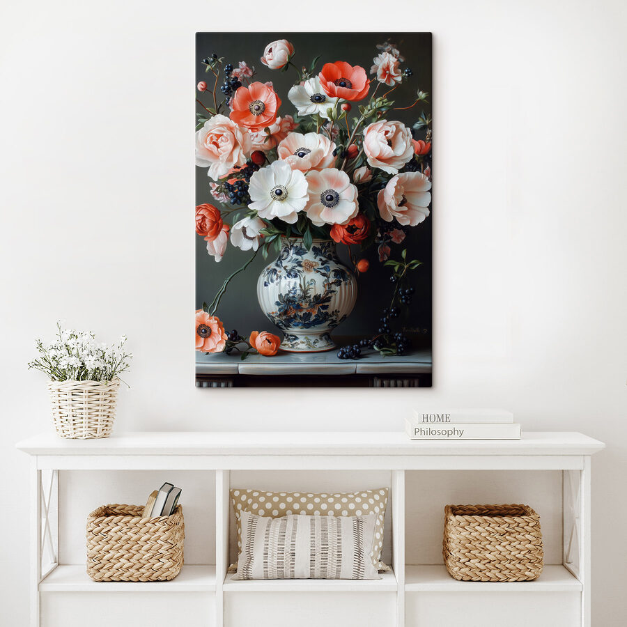 Vase avec des fleurs