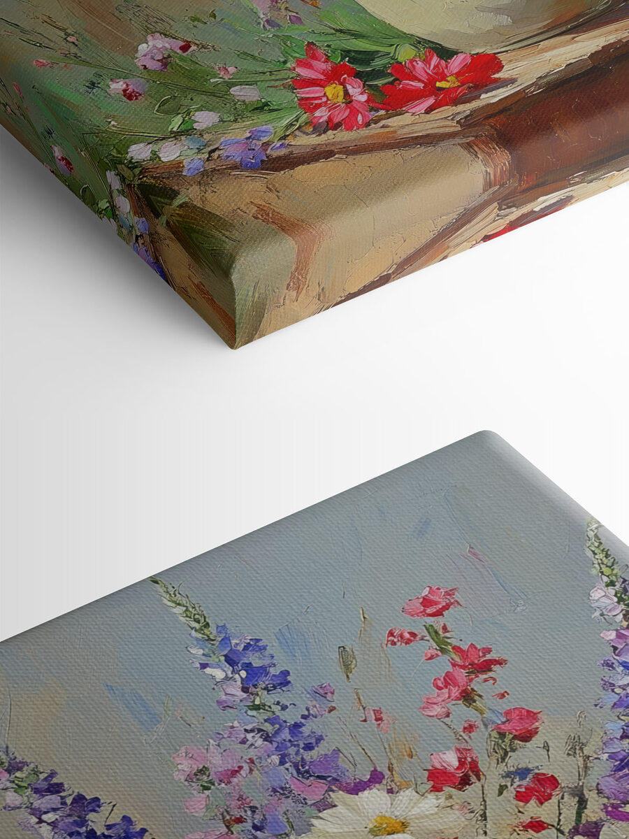 Peinture d'un vase de fleurs Peinture d'un vase de fleurs