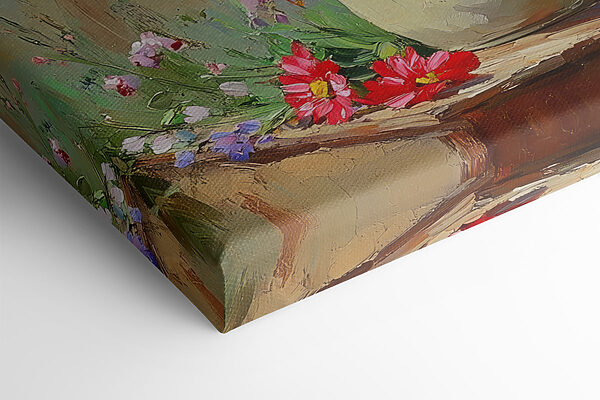 Peinture d'un vase de fleurs Peinture d'un vase de fleurs