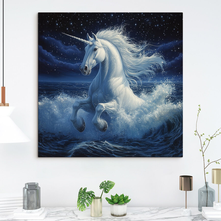 Licorne dans l'eau