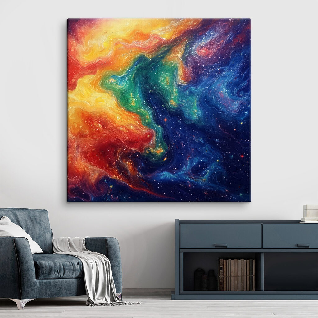 Colorful swirls of light