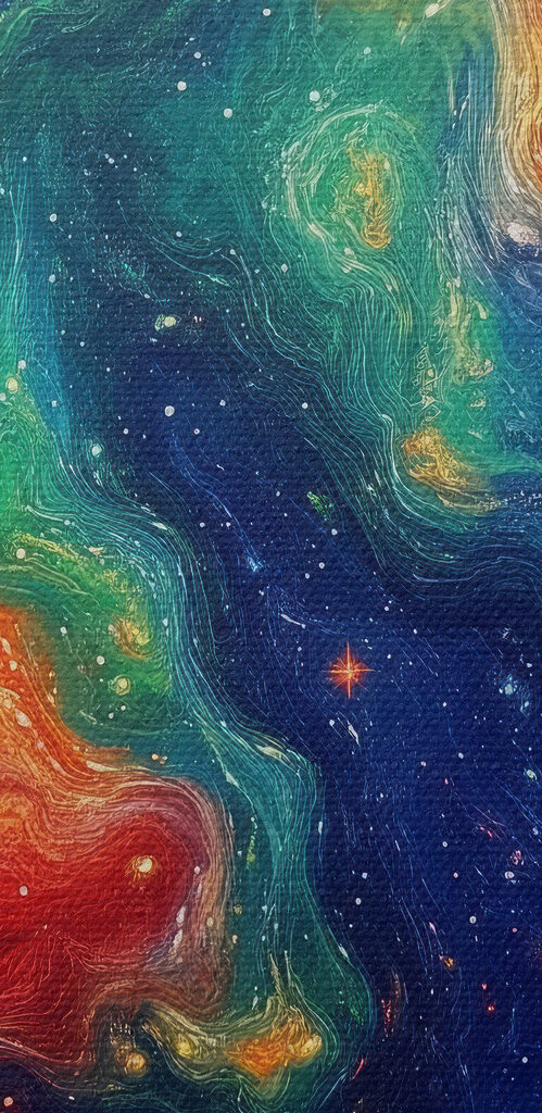 Colorful swirls of light