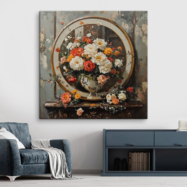 Peinture de fleurs dans un vase Peinture de fleurs dans un vase