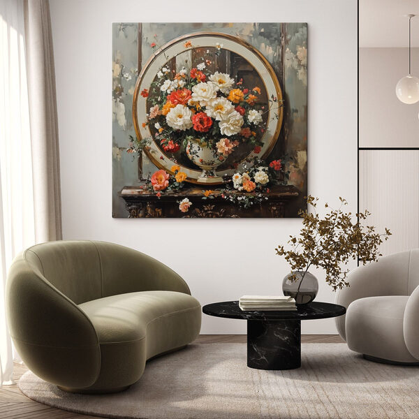 Peinture de fleurs dans un vase Peinture de fleurs dans un vase