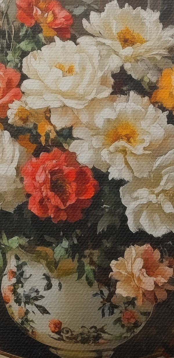 Peinture de fleurs dans un vase Peinture de fleurs dans un vase
