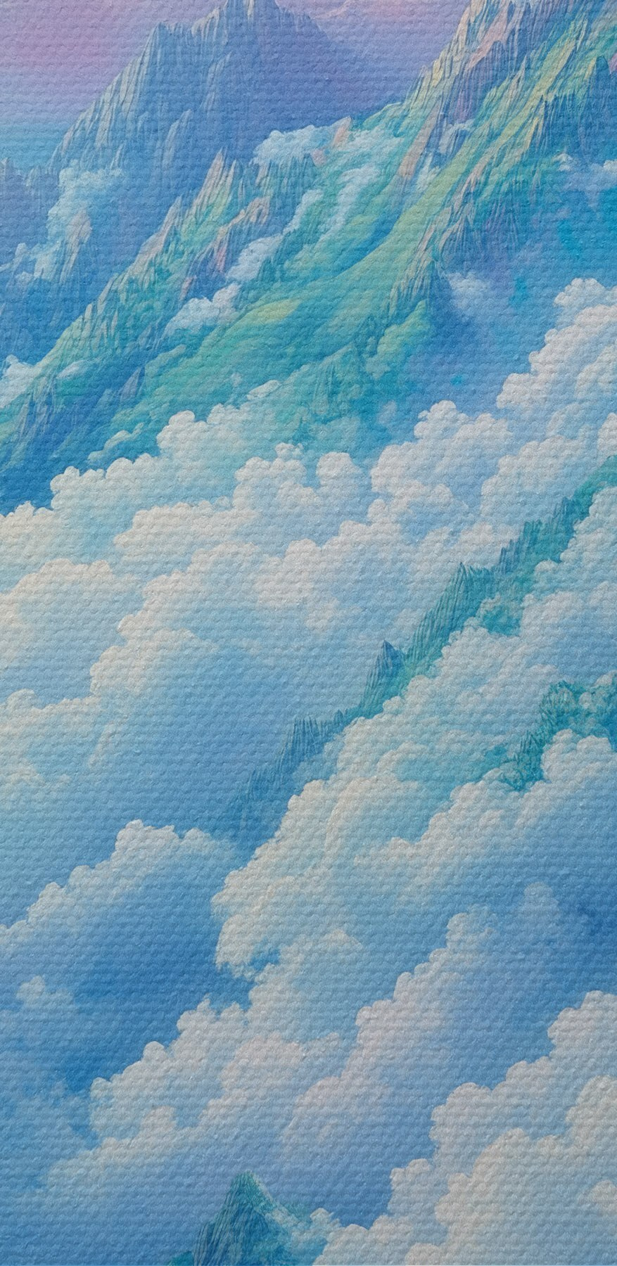 Chaîne de montagnes avec nuages et arbres Chaîne de montagnes avec nuages et arbres