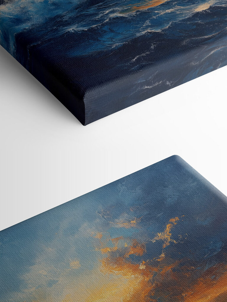 Sunset over the ocean