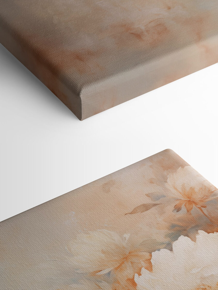 Peinture de fleurs sur un mur