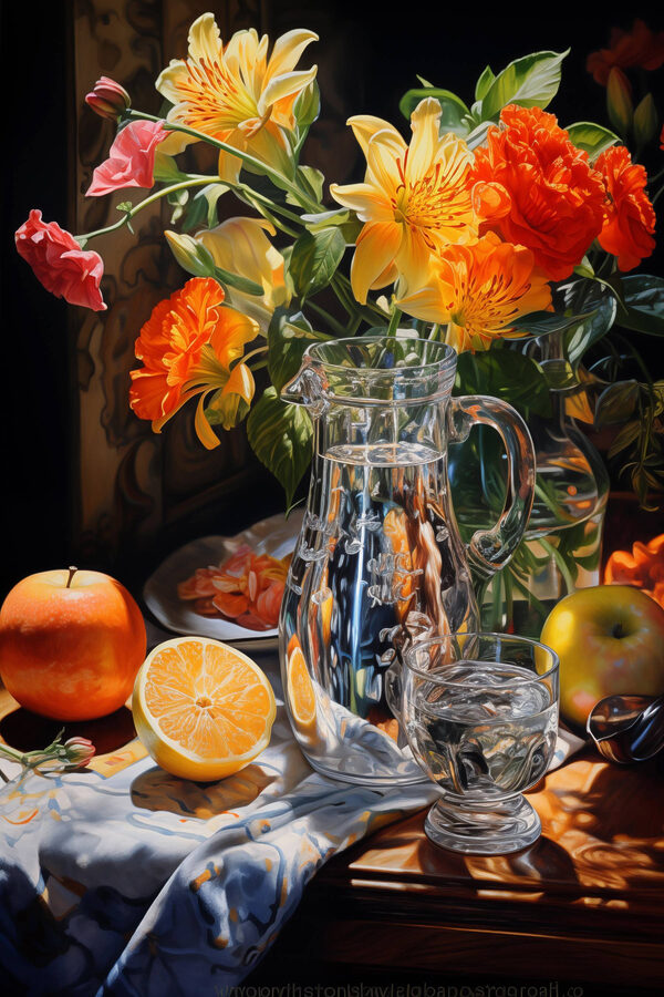 Nature morte aux fleurs et aux fruits Nature morte aux fleurs et aux fruits