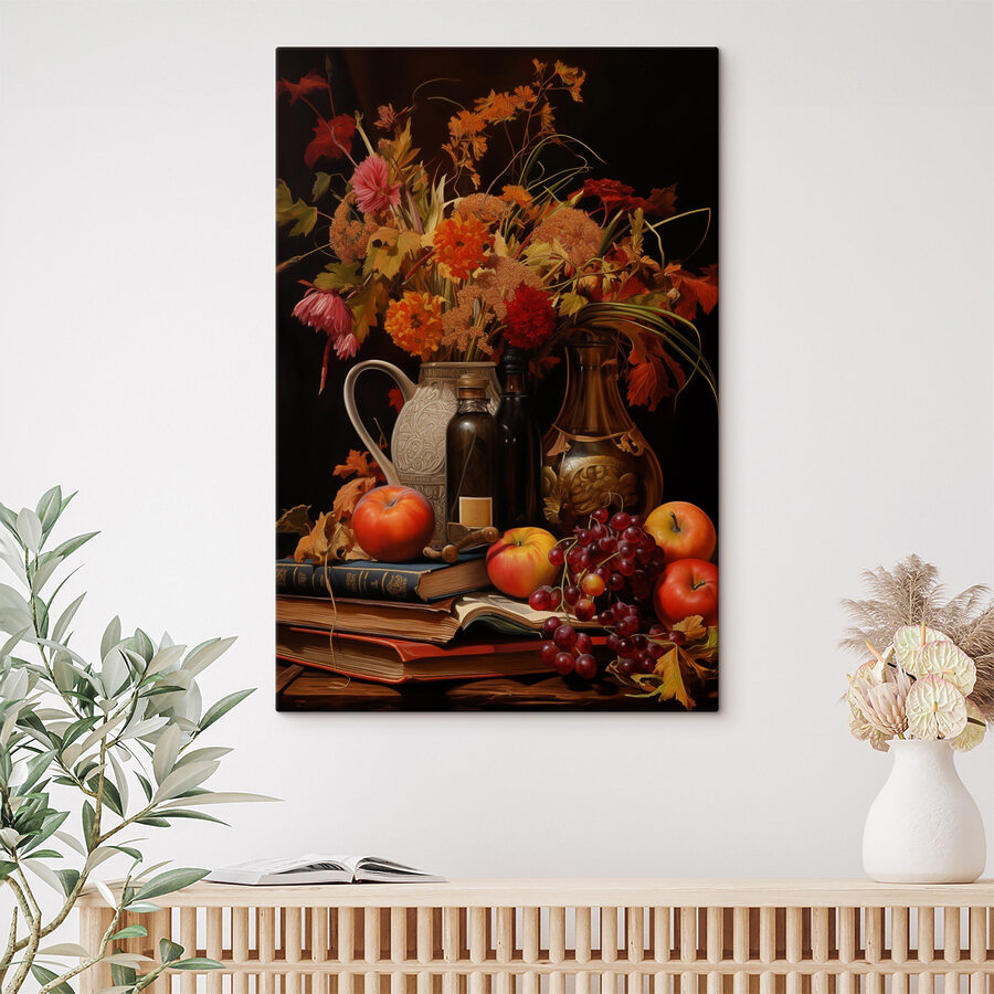 Nature morte aux fruits et aux fleurs