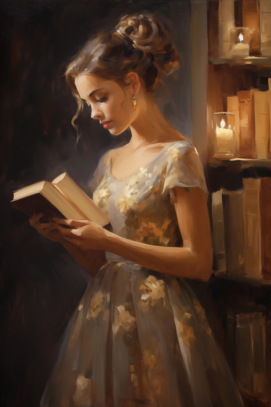 Femme lisant un livre