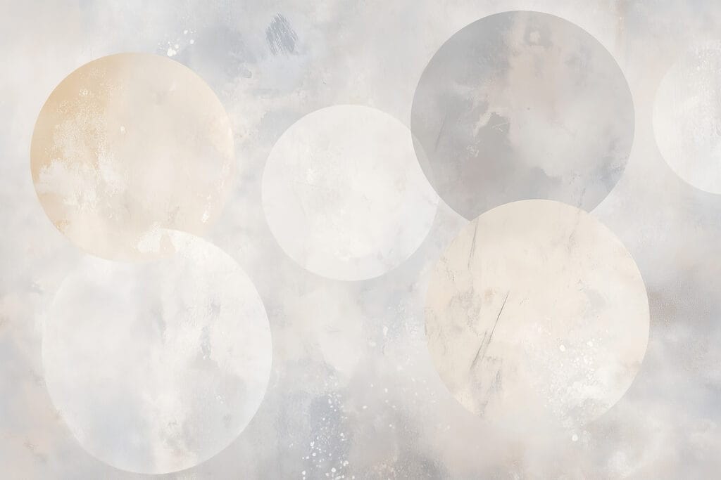 Cercles blancs et gris Cercles blancs et gris