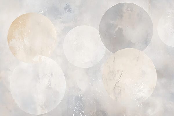 Cercles blancs et gris Cercles blancs et gris