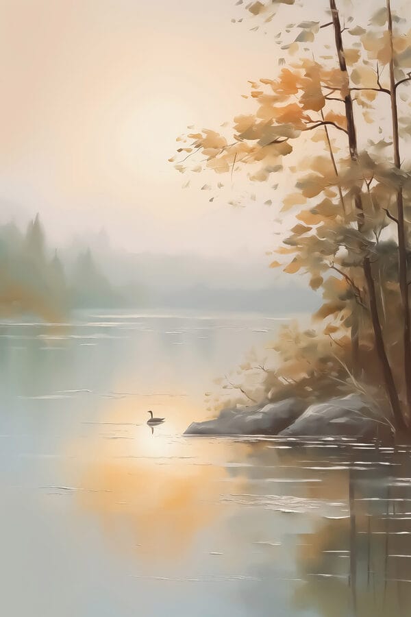 Canard sur un lac Canard sur un lac