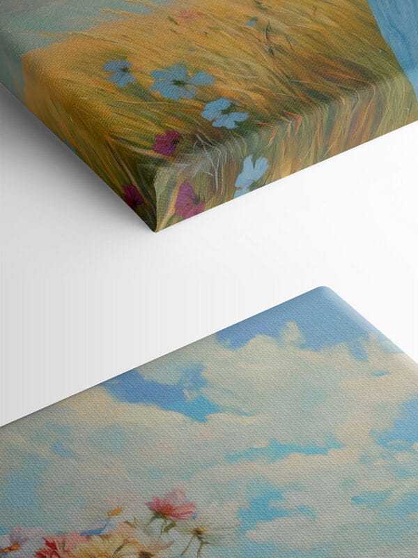 Woman holding a bouquet of flowers