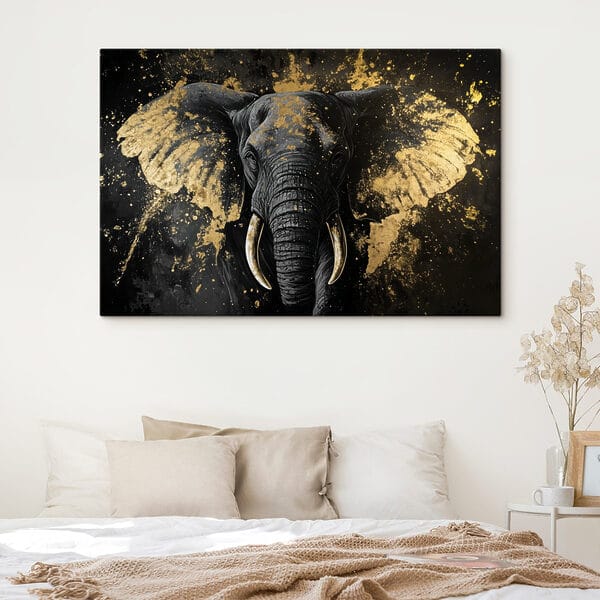 Portrait d'éléphant majestueux dans l'art Tableaux Portrait d'éléphant majestueux dans l'art