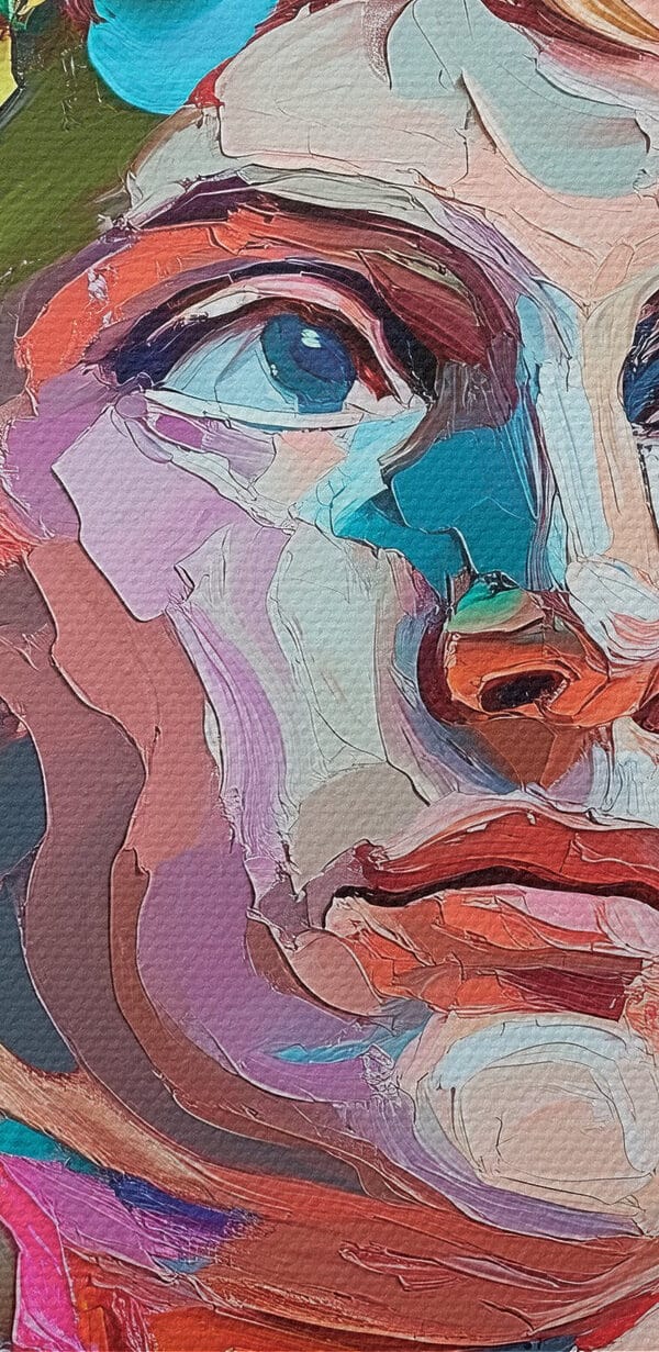 Peinture d'une tête d'homme Peinture d'une tête d'homme