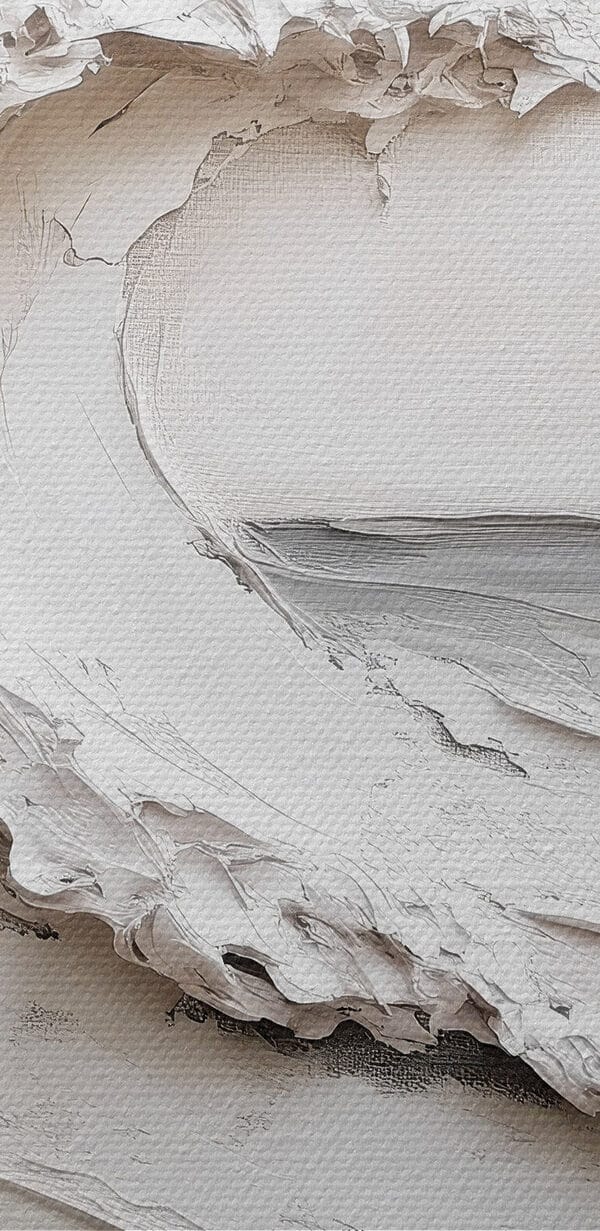 Vague blanche sur une surface blanche Vague blanche sur une surface blanche