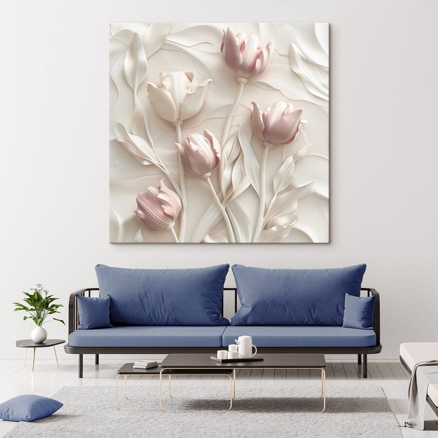 Groupe de fleurs blanches