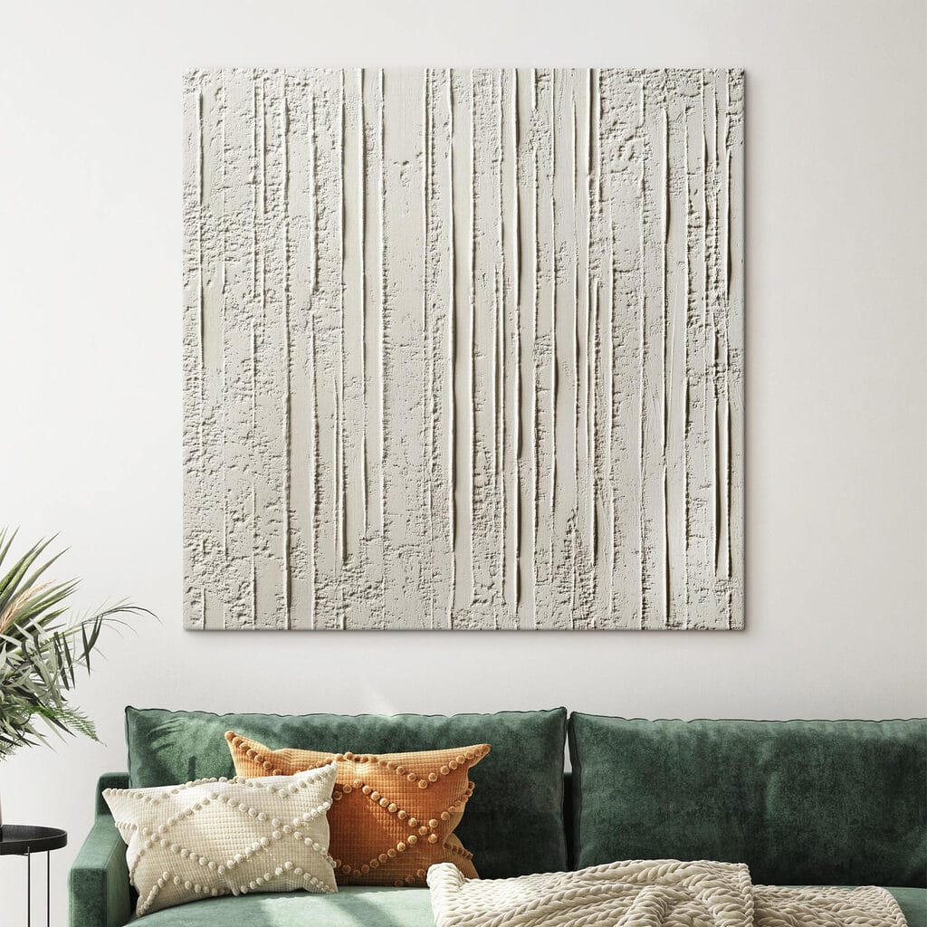 White wall with lines