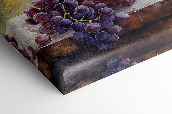Aquarelle de verres à vin et de raisins Aquarelle de verres à vin et de raisins