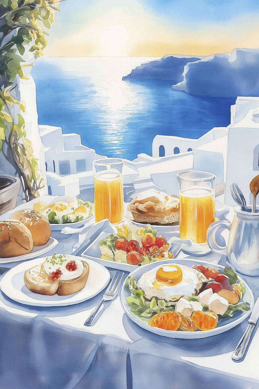 Table avec de la nourriture et des boissons