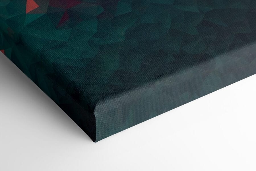 Motif triangulaire coloré avec lumière