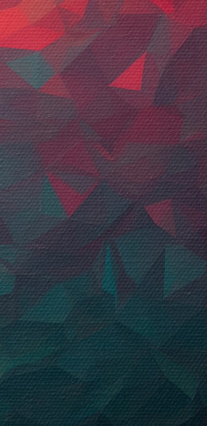 Motif triangulaire coloré avec lumière