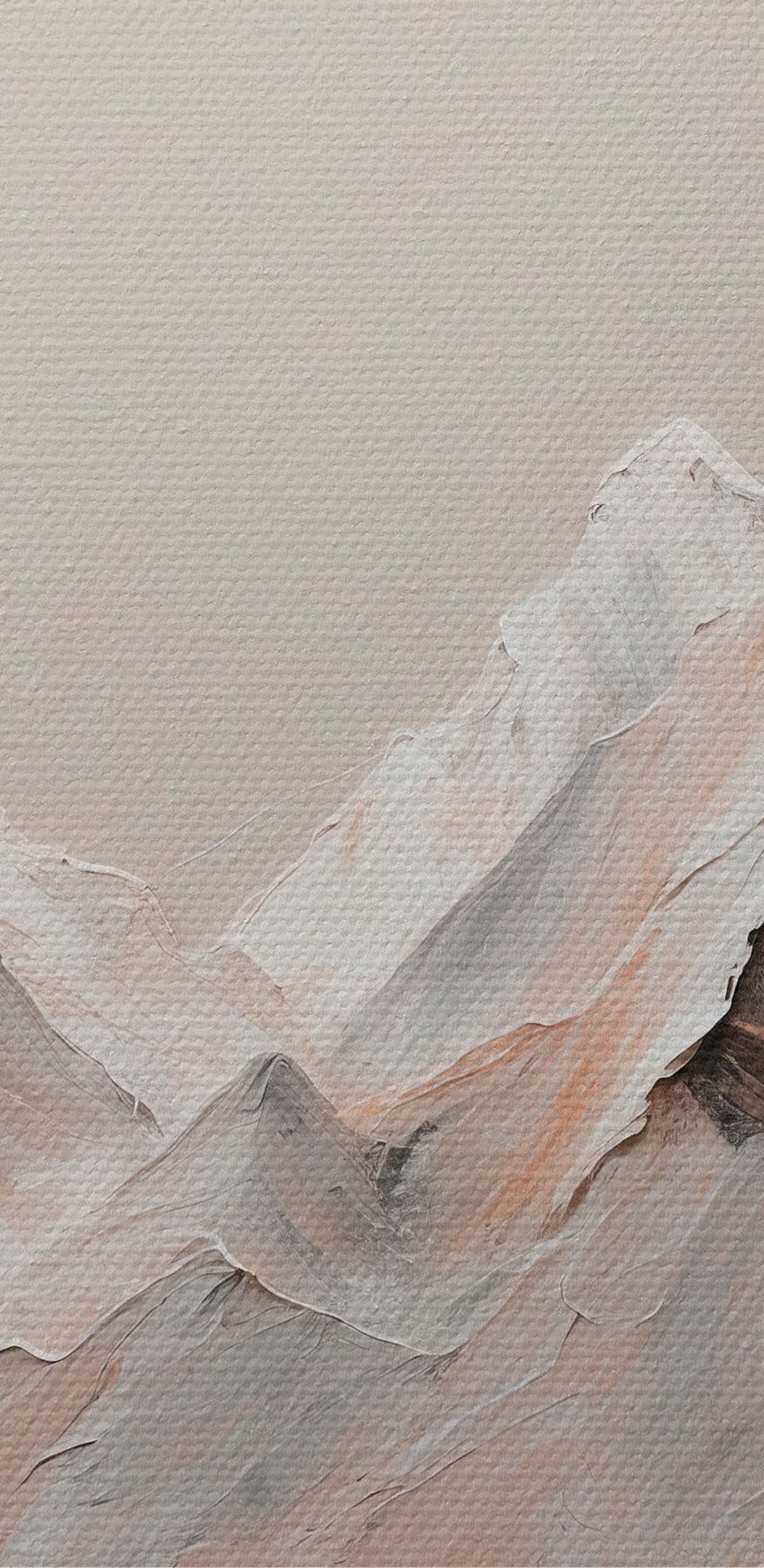 Peinture de montagnes avec des couleurs blanches et brunes Peinture de montagnes avec des couleurs blanches et brunes