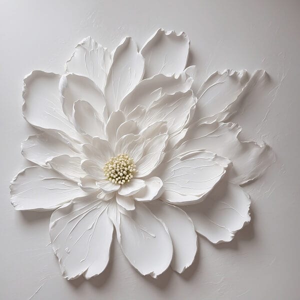Fleur blanche en papier Fleur blanche en papier