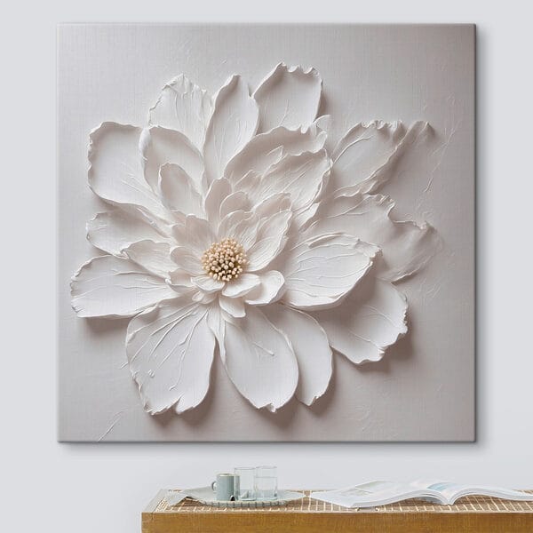 Fleur blanche en papier Fleur blanche en papier