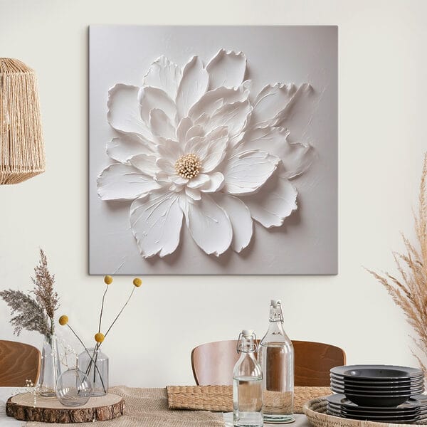 Fleur blanche en papier Fleur blanche en papier
